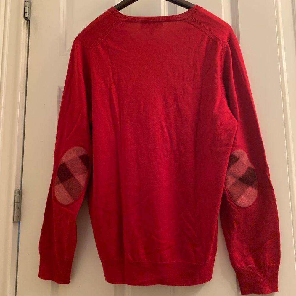 Burberry Check Elbow Patch Sweater